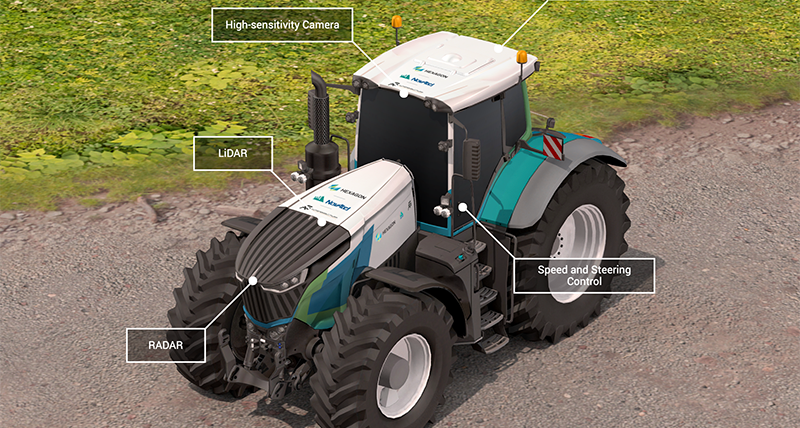 Still of interactive tractor app
